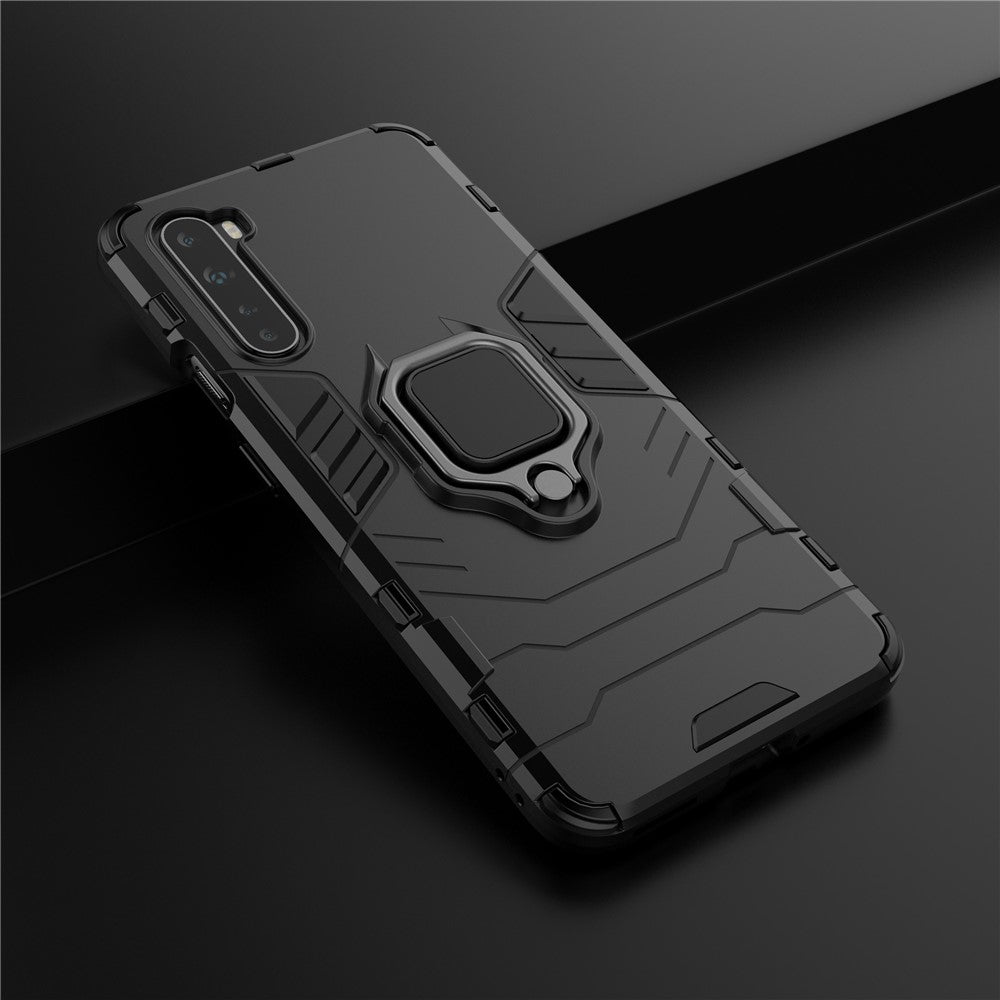 PC + TPU Cover med Fingerringholder Kickstand til OnePlus Nord