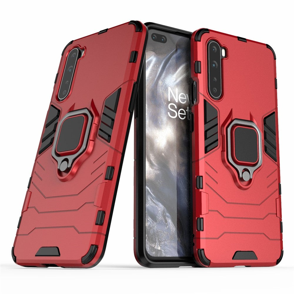 PC + TPU Cover med Fingerringholder Kickstand til OnePlus Nord