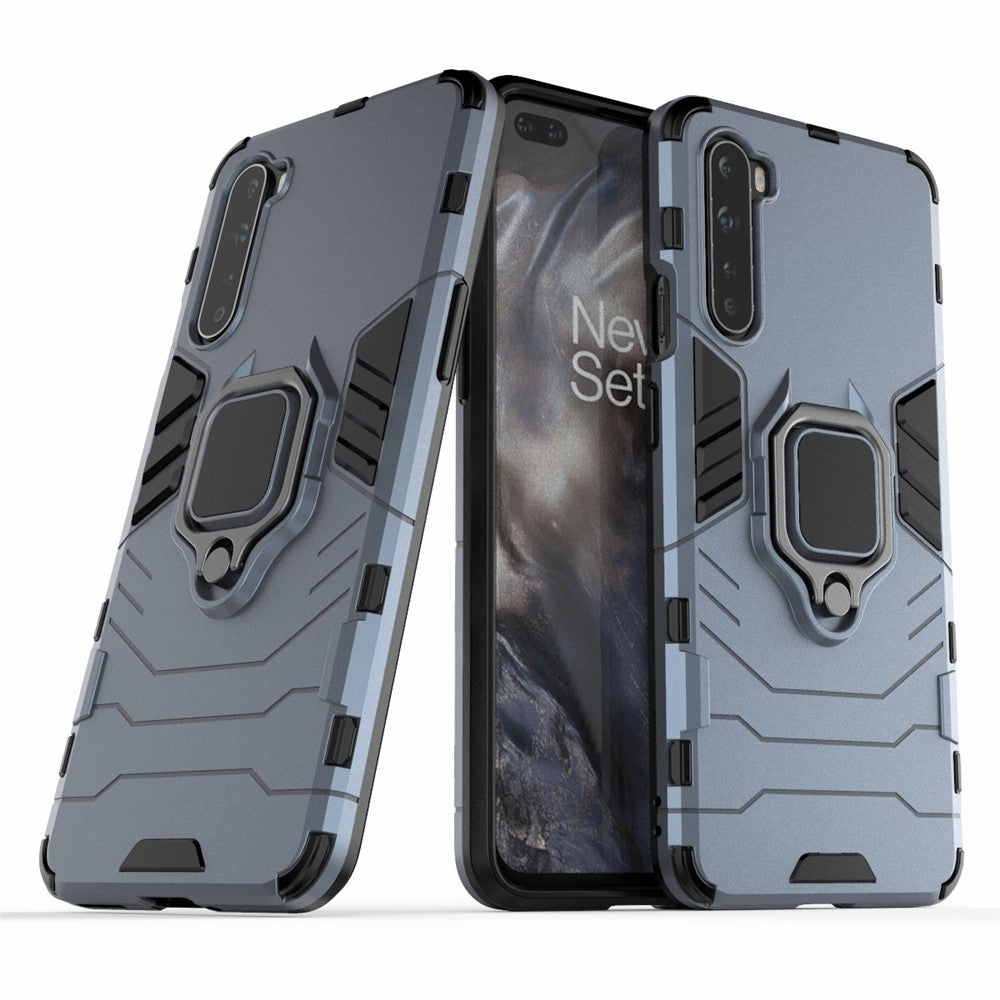 PC + TPU Cover med Fingerringholder Kickstand til OnePlus Nord