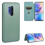 Självabsorberande mobilskal i kolfibertexturerat läder för OnePlus 8 Pro