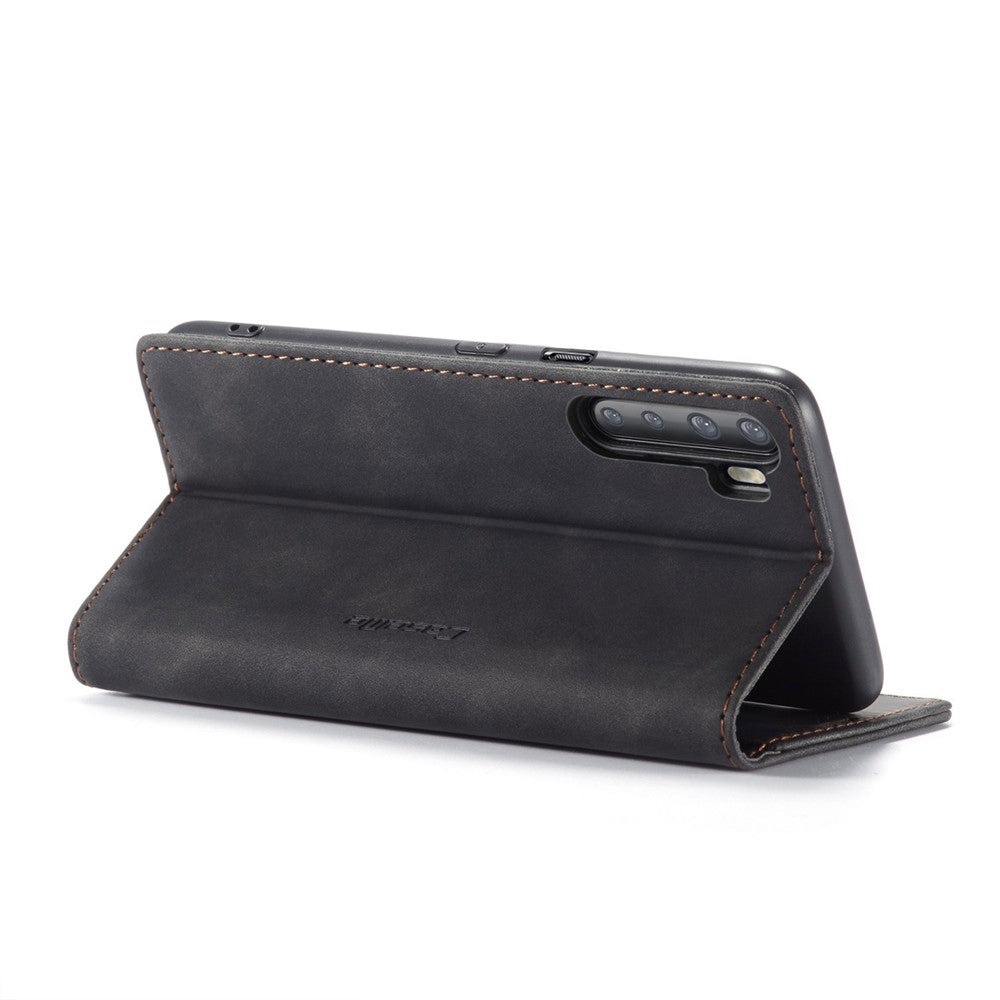 CASEME 013 Series Auto-absorbed Leather Wallet Protection Case for OnePlus Nord