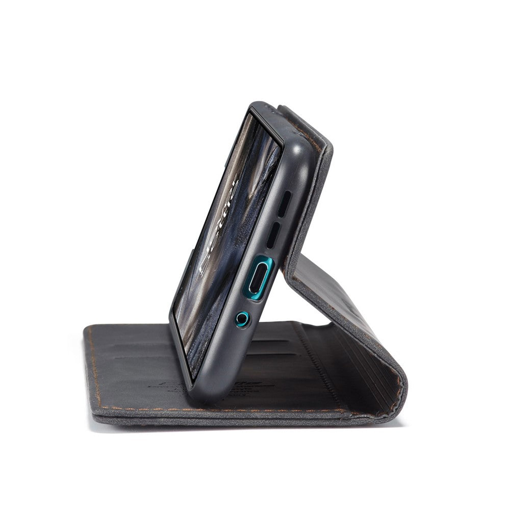 CASEME 013 Series Auto-absorbed Leather Wallet Protection Case for OnePlus Nord