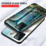 Etui i hærdet glas med marmorstruktur og PC + TPU til OnePlus 8T