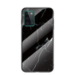 Etui i hærdet glas med marmorstruktur og PC + TPU til OnePlus 8T