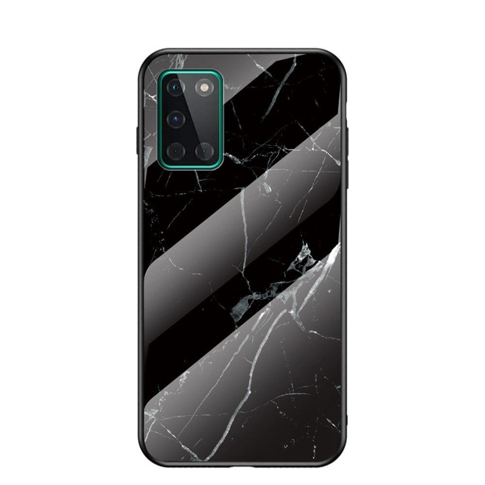 Etui i hærdet glas med marmorstruktur og PC + TPU til OnePlus 8T