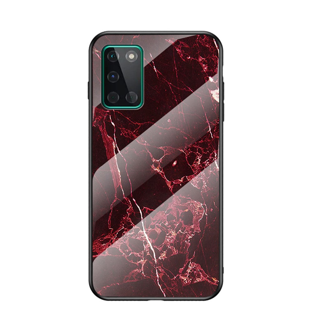 Etui i hærdet glas med marmorstruktur og PC + TPU til OnePlus 8T