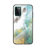 Kombinationsskal i härdat glas med marmormönster och PC + TPU för OnePlus 8T