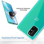 Mjukt TPU-skal till OnePlus 8T med skärmfilm i härdat glas