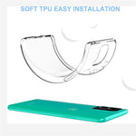 Mjukt TPU-skal till OnePlus 8T med skärmfilm i härdat glas
