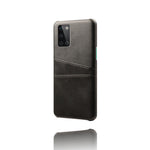 Dubbla kortfack PU-läderbelagt hårt PC-mobilskal för OnePlus 8T