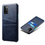 Dubbla kortfack PU-läderbelagt hårt PC-mobilskal för OnePlus 8T