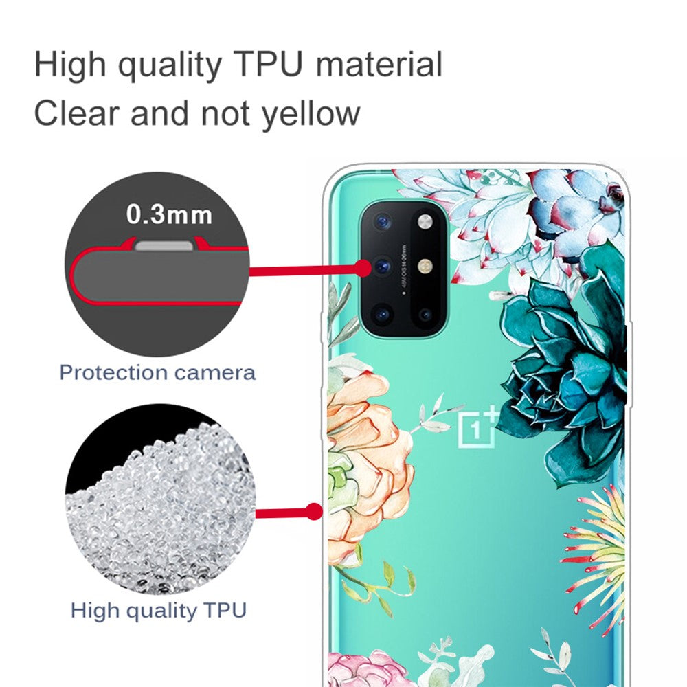 Mönstertryck IMD mjukt TPU-mobilskal för OnePlus 8T