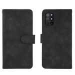 OnePlus 8T Skin-touch PU-läderplånboksfodral med stativ