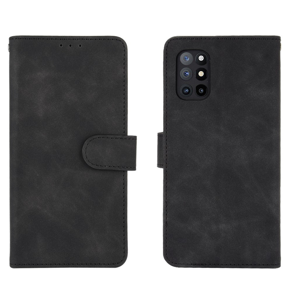 OnePlus 8T Skin-touch PU-läderplånboksfodral med stativ
