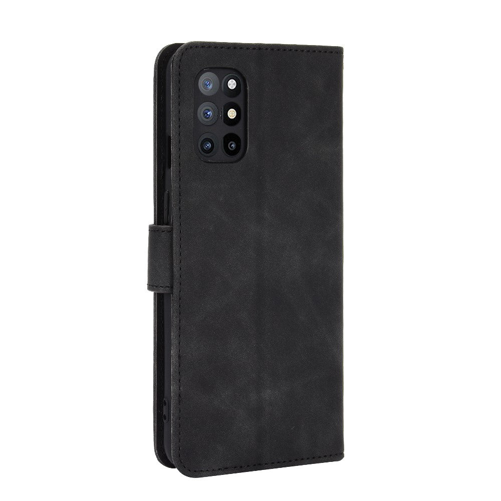 OnePlus 8T Skin-touch PU-läderplånboksfodral med stativ
