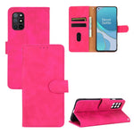 OnePlus 8T Skin-touch PU-läderplånboksfodral med stativ