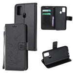 Imprint Butterfly Flower Leather Cover with Wallet for OnePlus Nord N10 5G