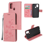 Imprint Butterfly Flower Leather Cover with Wallet for OnePlus Nord N10 5G