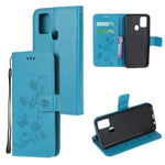 Imprint Butterfly Flower Leather Cover with Wallet for OnePlus Nord N10 5G