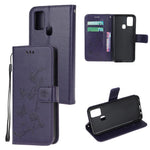 Imprint Butterfly Flower Leather Cover with Wallet for OnePlus Nord N10 5G