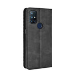 Retro Style Auto-Absorbed Wallet Stand Leather Phone Case for OnePlus Nord N10 5G
