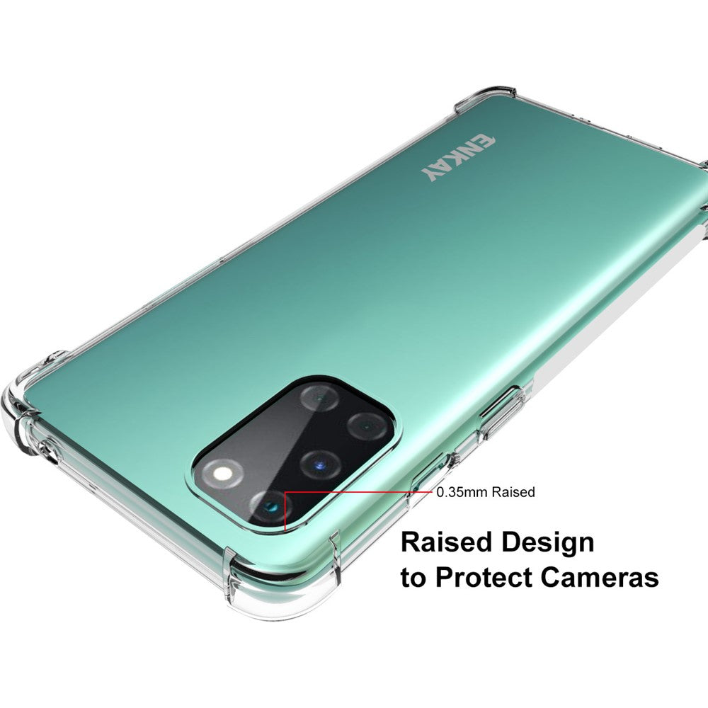 HAT-PRINCE ENKAY ENK-PC063 Stötsäkert Genomskinligt TPU-skal för OnePlus 8T