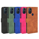 Skin-touch PU Leather Wallet Cell Phone Shell for OnePlus Nord N10 5G