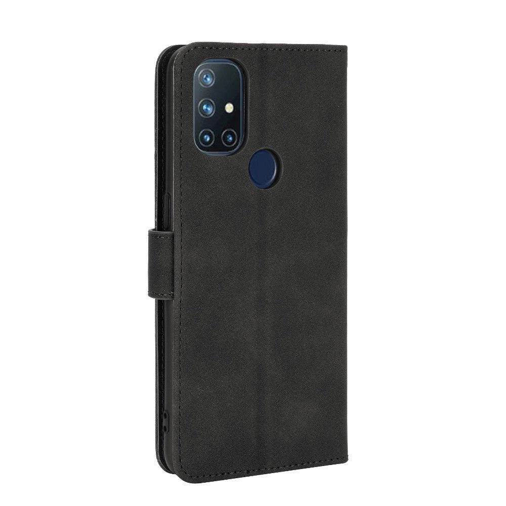 Skin-touch PU Leather Wallet Cell Phone Shell for OnePlus Nord N10 5G