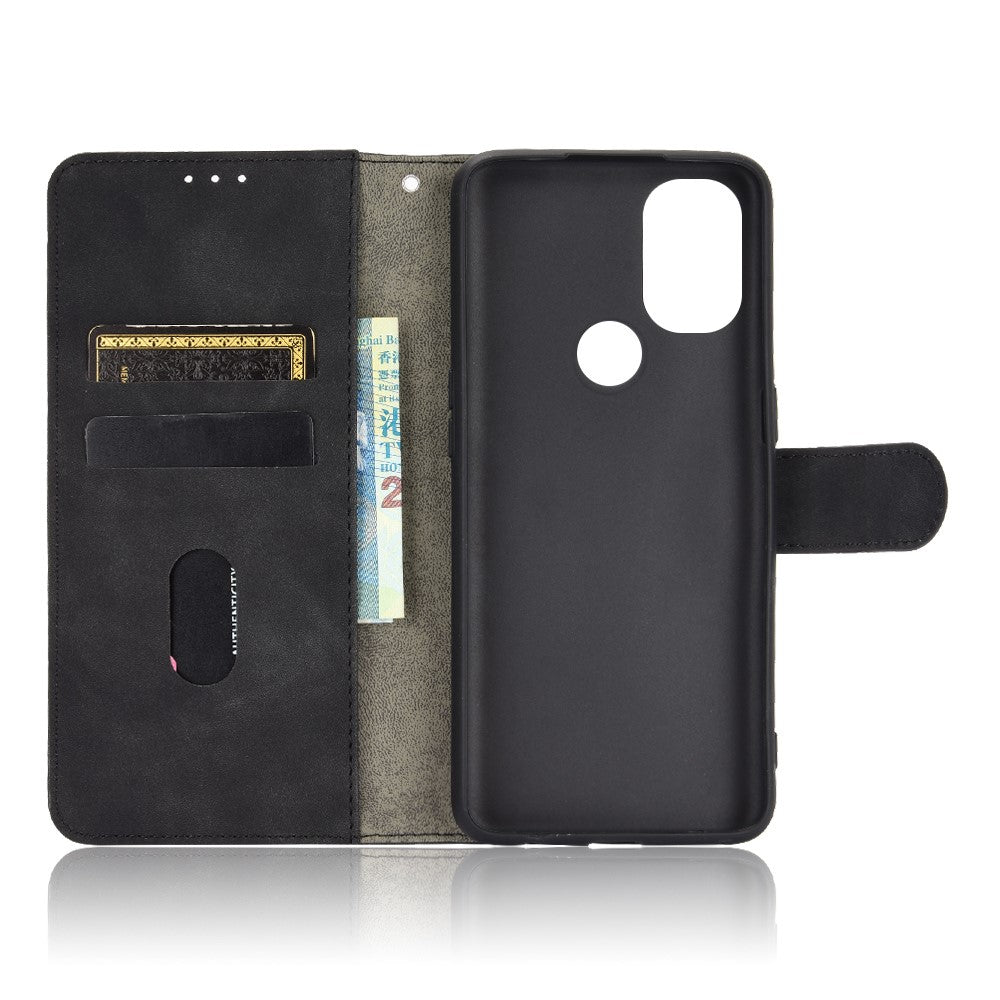 Skin-touch PU Leather Wallet Cell Phone Shell for OnePlus Nord N10 5G