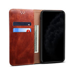 Vaxigt Crazy Horse-texturerat TPU- + PU-läderskal till OnePlus 8T