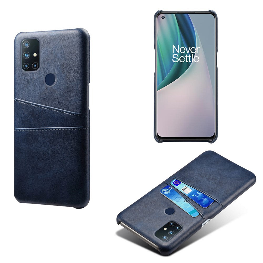 PC + PU-läderbelagt fodral med dubbla kortplatser för OnePlus Nord N10 5G