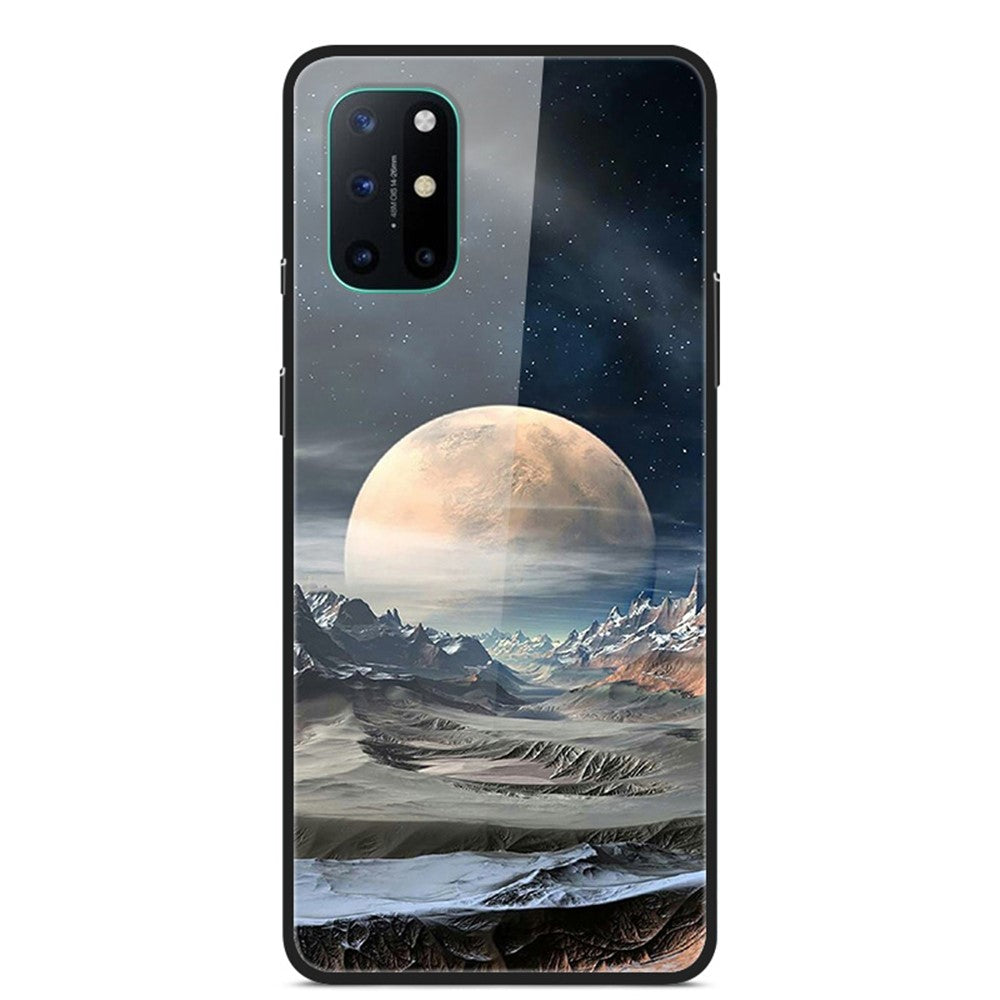 Mønstret cover i glas, TPU og PC-komposit til OnePlus 8T