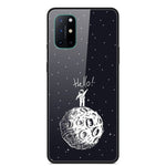 Mönstertryckt glas + TPU + PC-kombinationsskal för OnePlus 8T