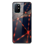 Mönstertryckt glas + TPU + PC-kombinationsskal för OnePlus 8T