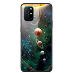 Mönstertryckt glas + TPU + PC-kombinationsskal för OnePlus 8T