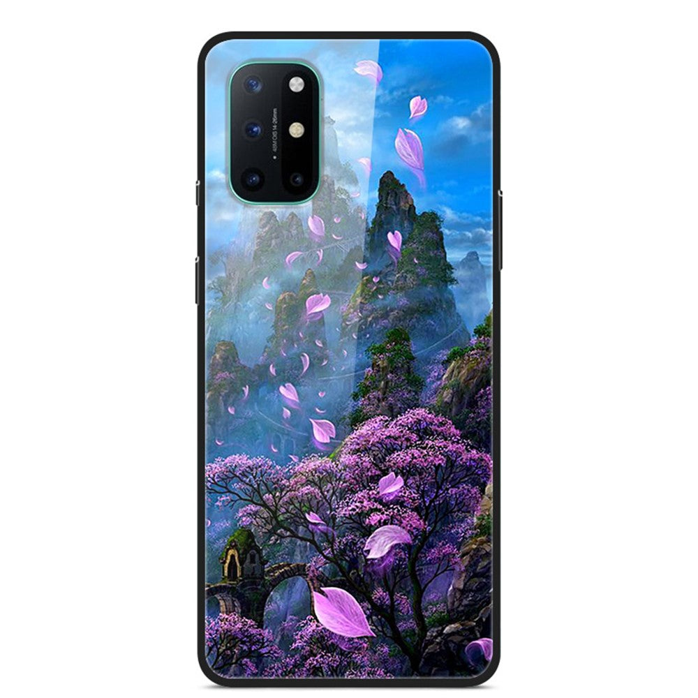 Mønstret cover i glas, TPU og PC-komposit til OnePlus 8T