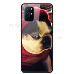 Mönstertryckt glas + TPU + PC-kombinationsskal för OnePlus 8T