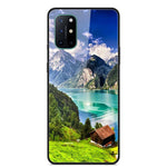 Mönstertryckt glas + TPU + PC-kombinationsskal för OnePlus 8T
