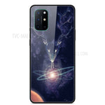 Mönstertryckt glas + TPU + PC-kombinationsskal för OnePlus 8T