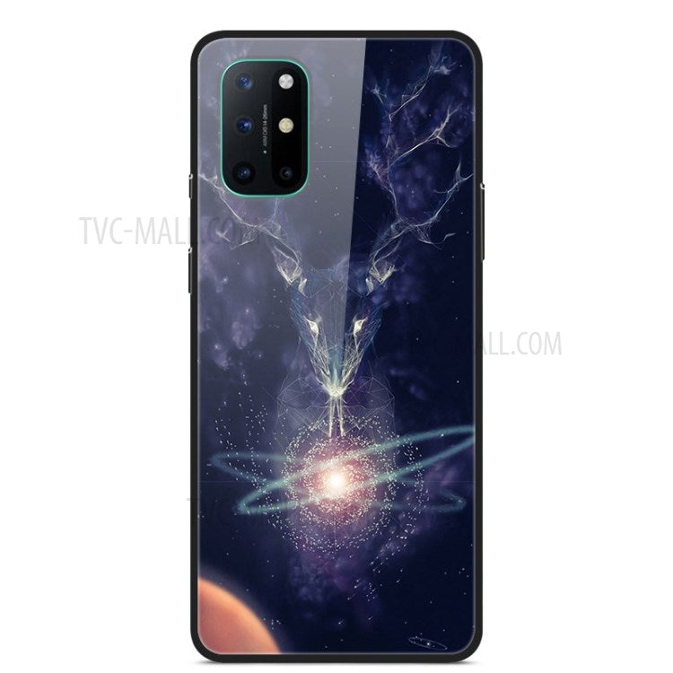 Mönstertryckt glas + TPU + PC-kombinationsskal för OnePlus 8T