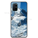 Mönstertryckt glas + TPU + PC-kombinationsskal för OnePlus 8T