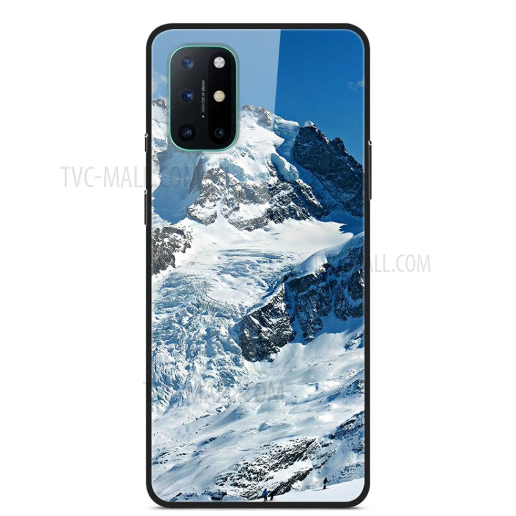 Mönstertryckt glas + TPU + PC-kombinationsskal för OnePlus 8T