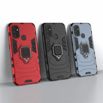 Cool Guard Ring Hållare Kickstand för OnePlus Nord N100 PC TPU Hybridskal
