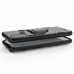Cool Guard Ring Hållare Kickstand för OnePlus Nord N100 PC TPU Hybridskal