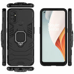 Cool Guard Ring Hållare Kickstand för OnePlus Nord N100 PC TPU Hybridskal
