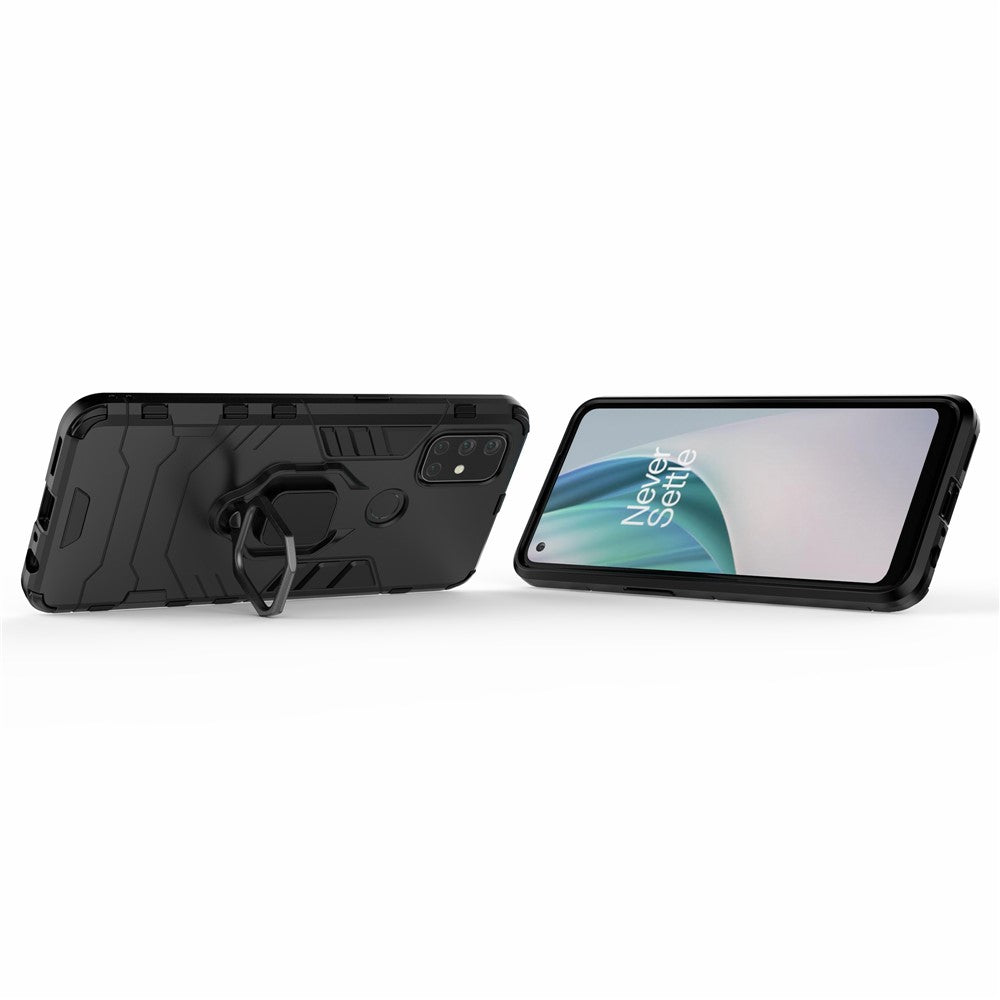 Cool Guard 2-i-1 Ringhållare Kickstand för OnePlus Nord N10 5G PC TPU Hybridskal