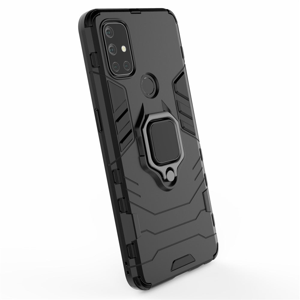 Cool Guard 2-i-1 Ringhållare Kickstand för OnePlus Nord N10 5G PC TPU Hybridskal