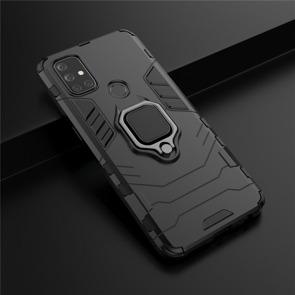 Cool Guard 2-i-1 Ringhållare Kickstand för OnePlus Nord N10 5G PC TPU Hybridskal