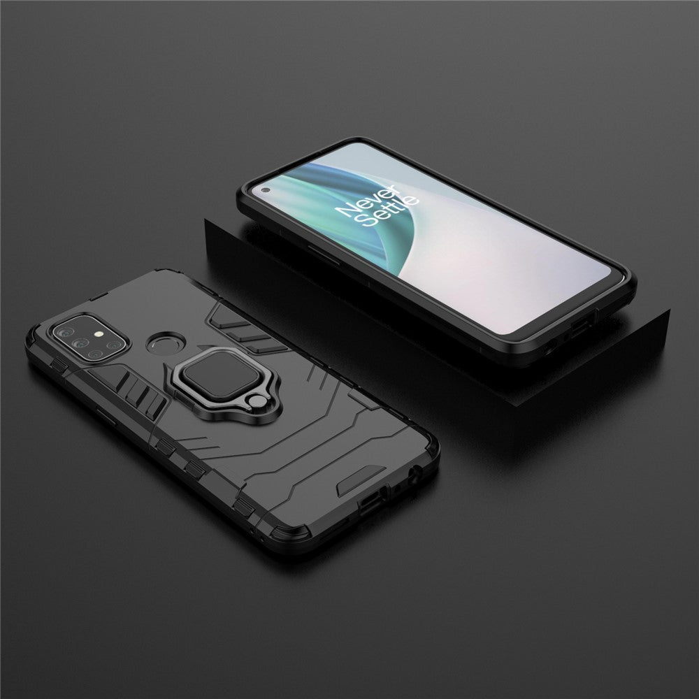 Cool Guard 2-i-1 Ringhållare Kickstand för OnePlus Nord N10 5G PC TPU Hybridskal