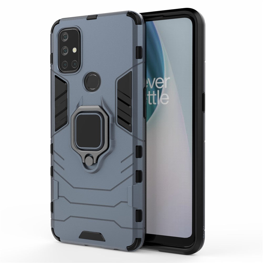 Cool Guard 2-i-1 Ringhållare Kickstand för OnePlus Nord N10 5G PC TPU Hybridskal